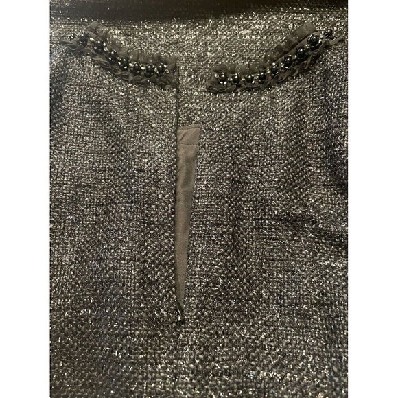 Talbots NWT Tweed Black Pearl Shift Dress Short Sleeve Size 14 - Picture 8 of 10